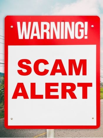 Scam Alert Sign